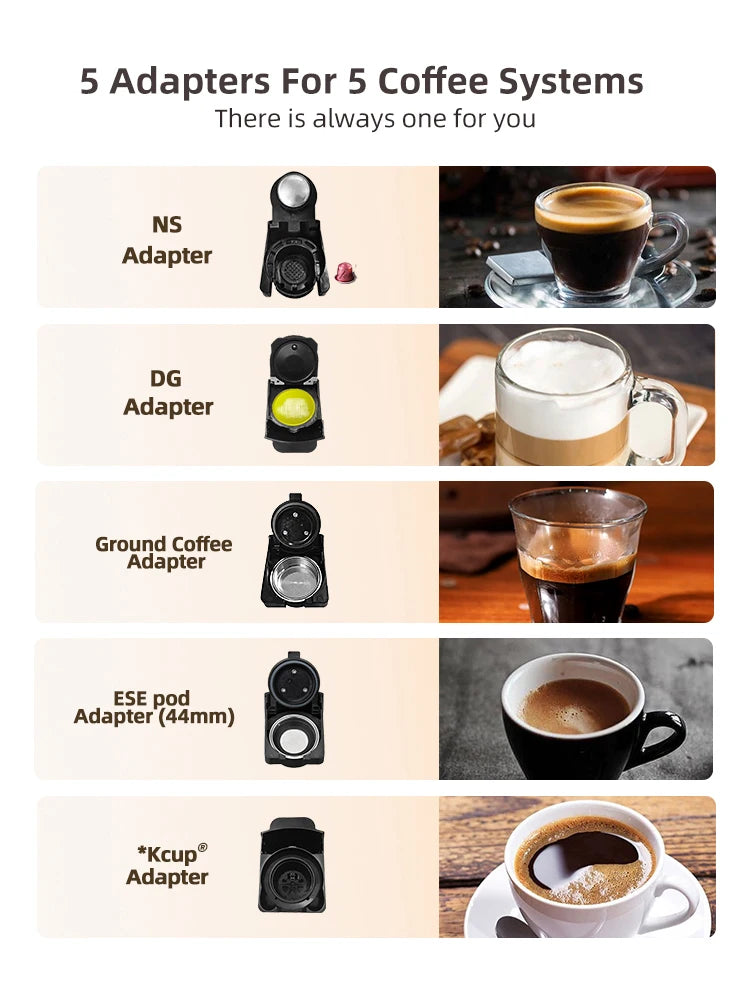 HiBREW 5 in 1 Multiple Capsule Coffee Machine