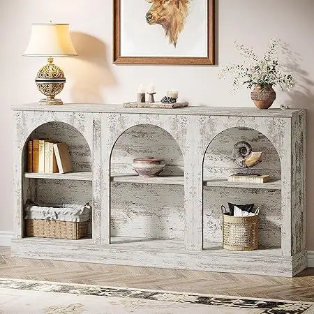 Farmhouse Console Table, 63-Inch Long Entryway Table