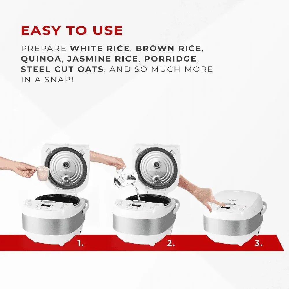 Rice Cooker 12-Cup Capacity LCD Display