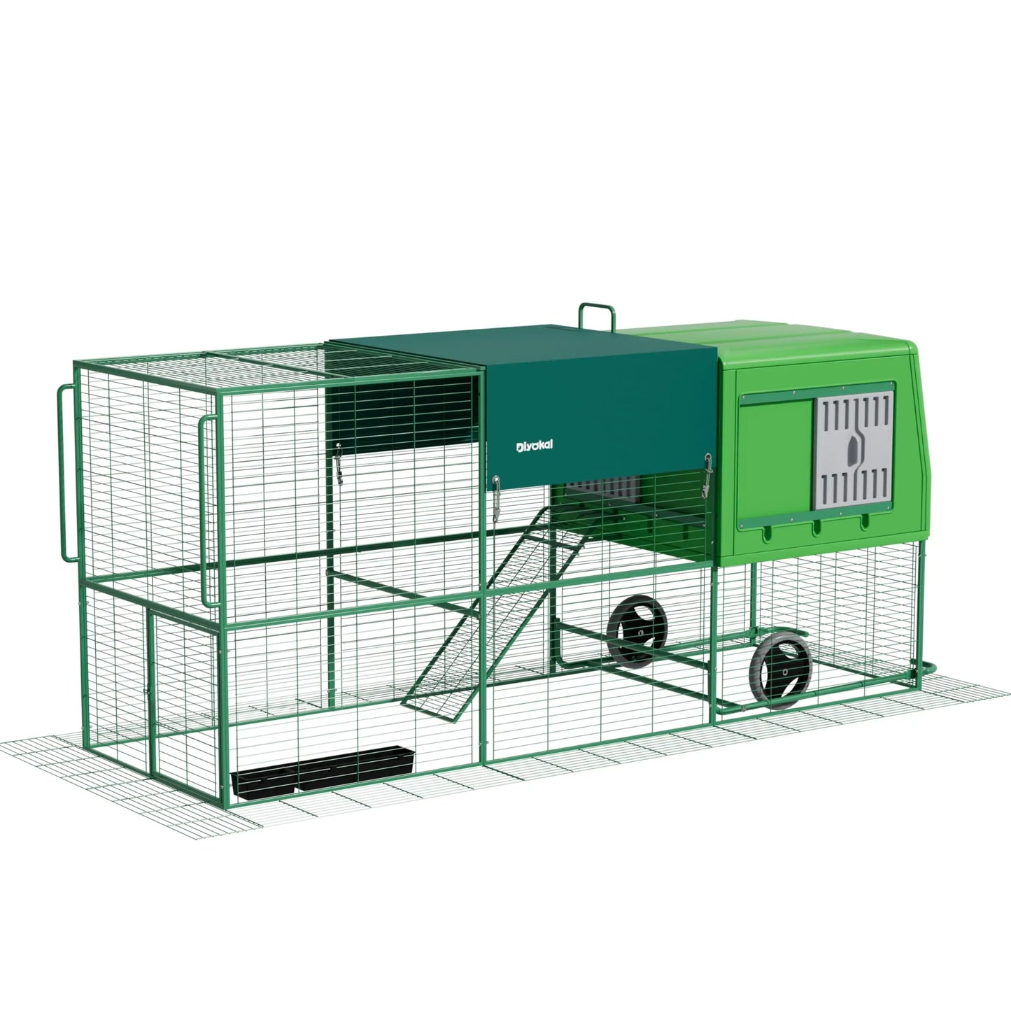 Large Tall Plastic Chicken Coop with Run