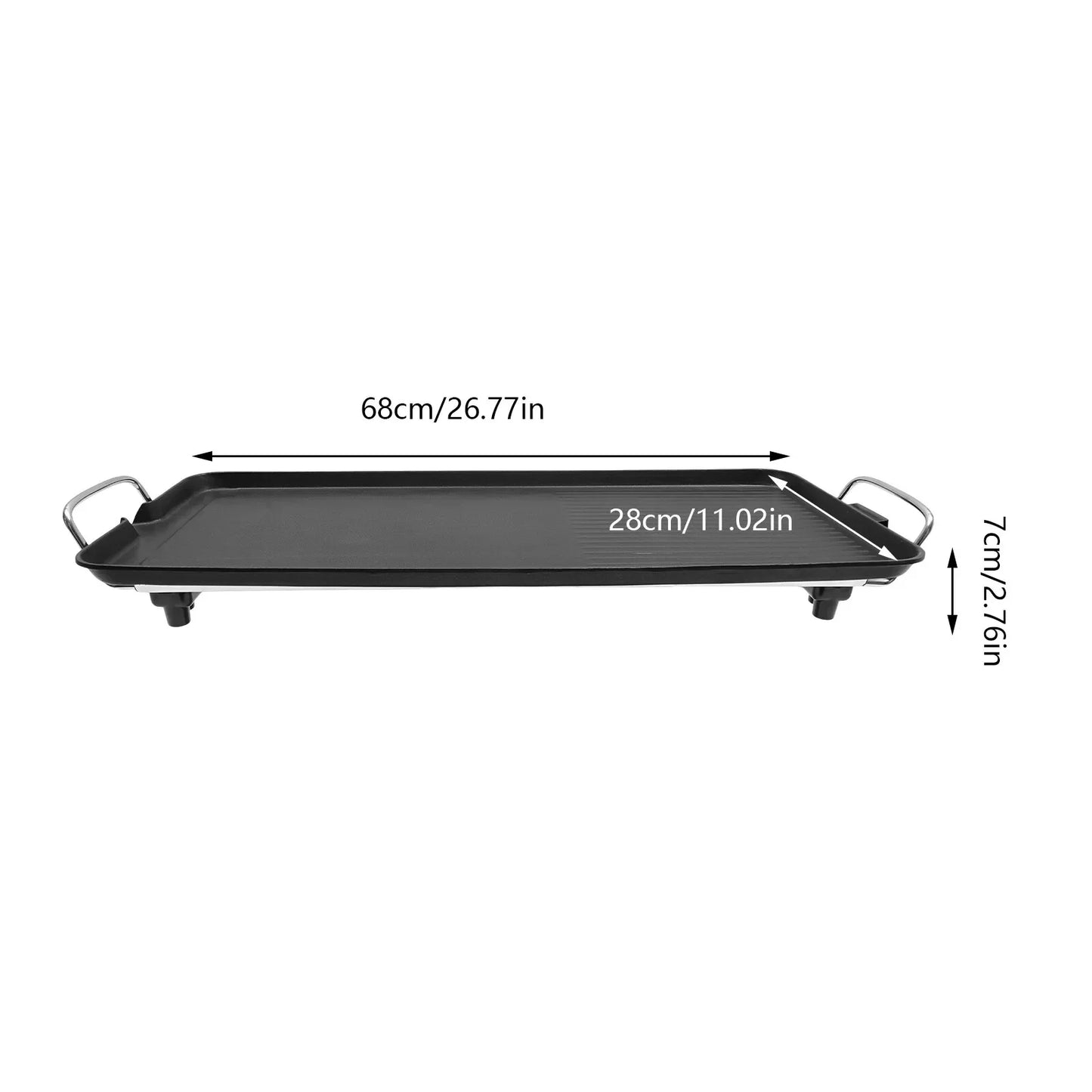 Smokeless Outdoor Electric Tabletop BBQ Gridle