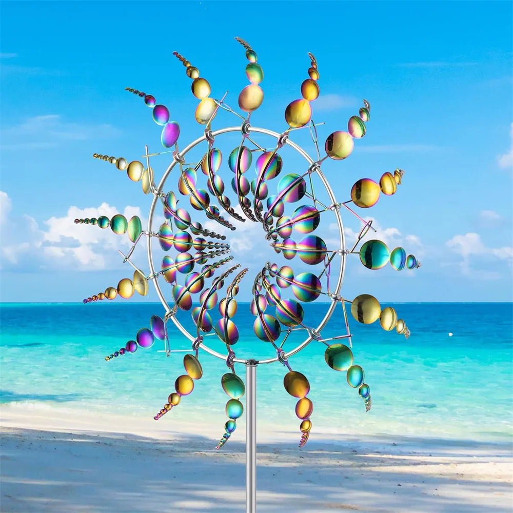 Magical 3D Metal Outdoor Windmill Spinners