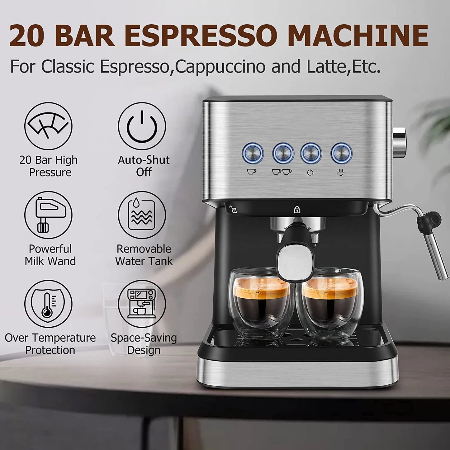 Italian Semi-automatic Coffee Machine