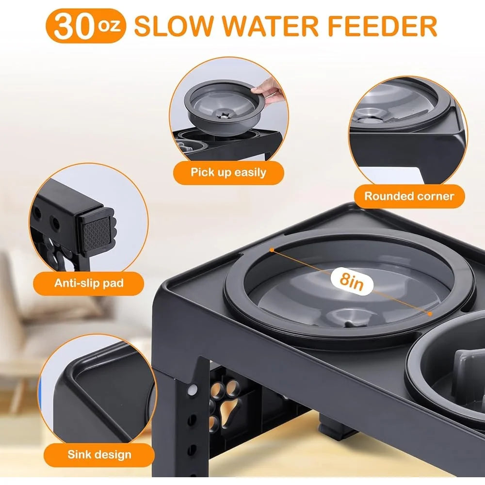 Adjustable Elevated Dog Bowls