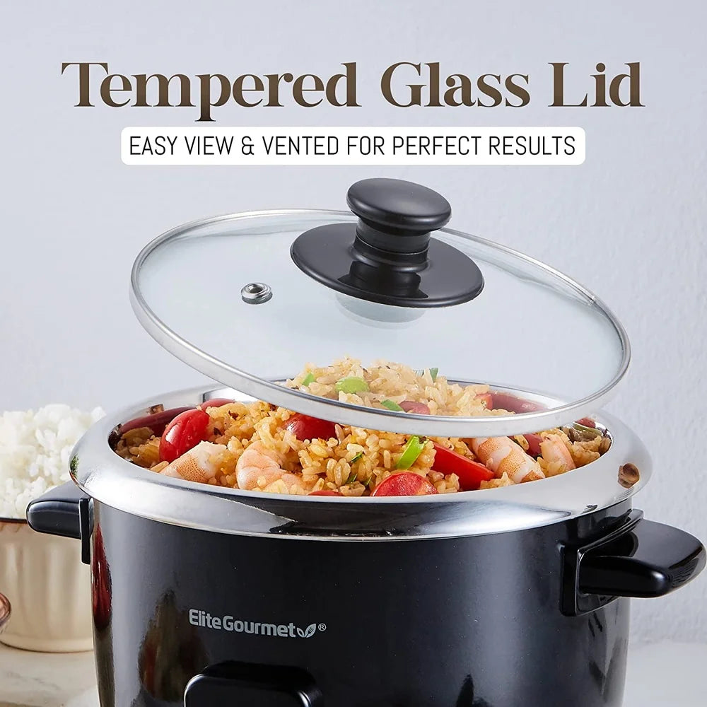 Electric Rice Cooker 6-Cup