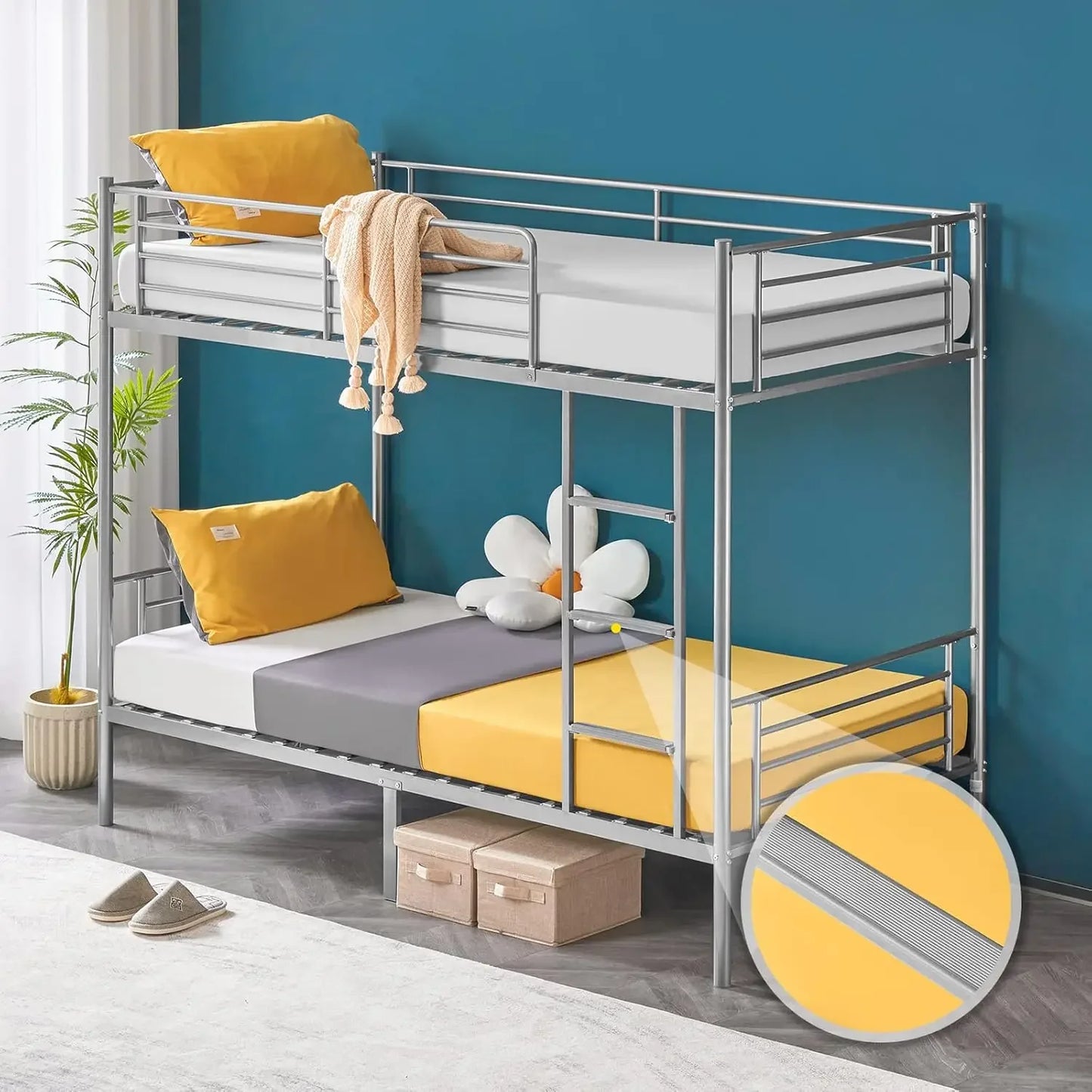 Bunk Bed Over Twin for Kids