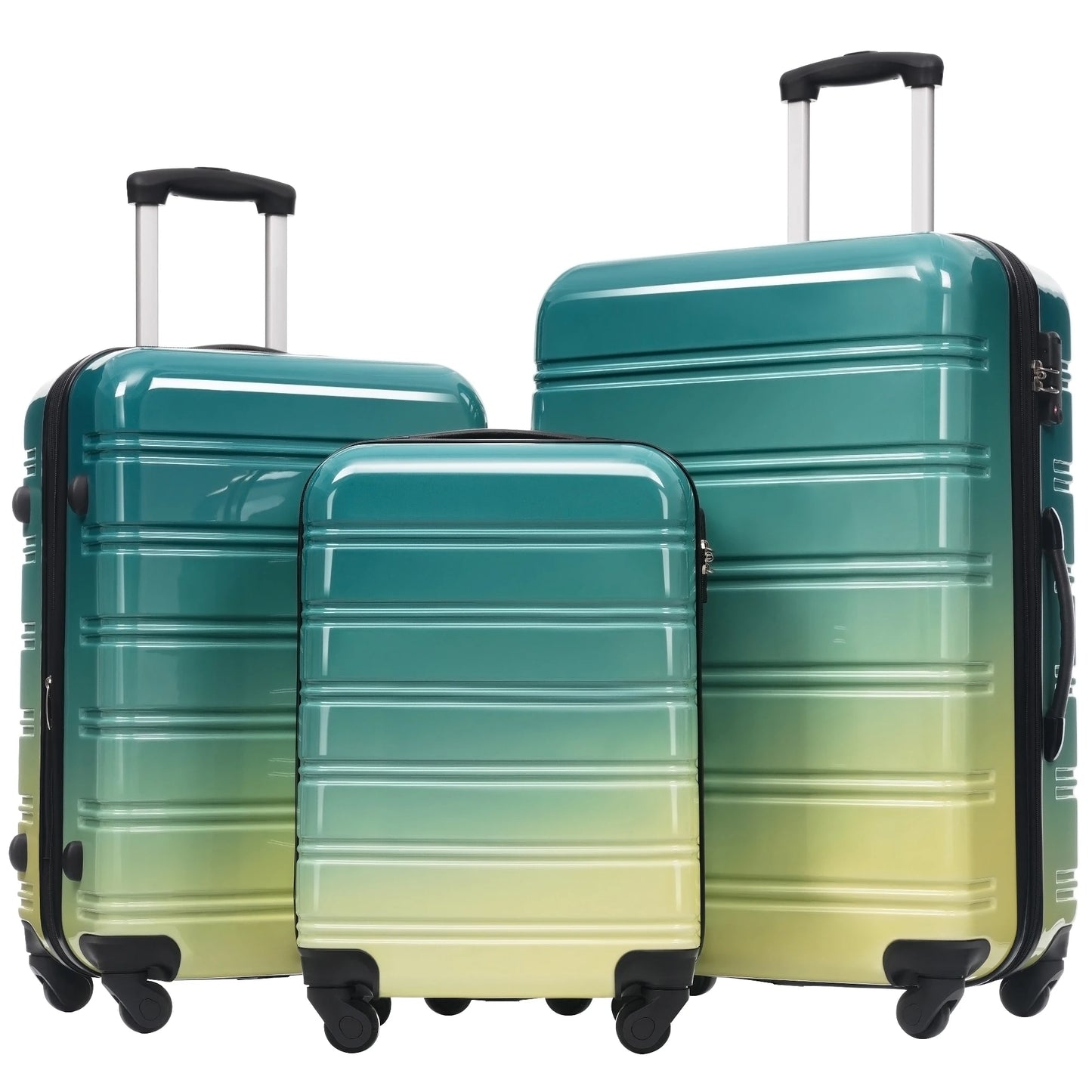 Hardshell Luggage Set, Gradient Color, Expandable