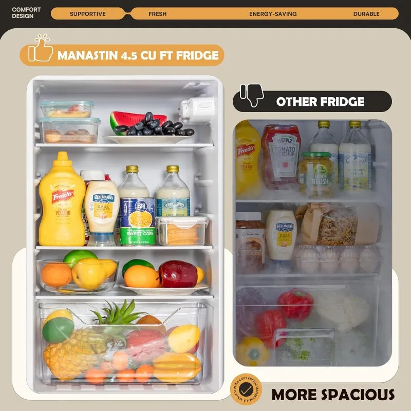 4.5 Cu Ft Mini Fridge with Separate Freezer