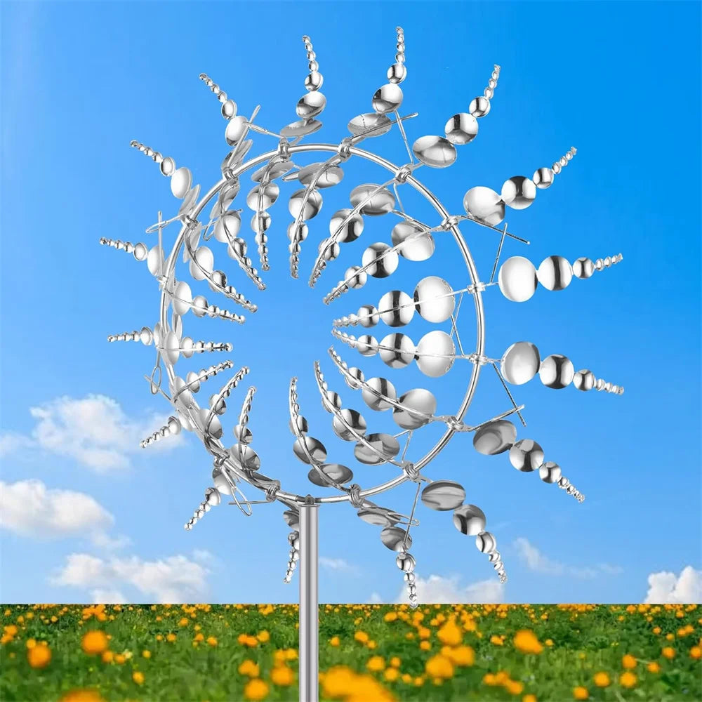 Magical 3D Metal Outdoor Windmill Spinners