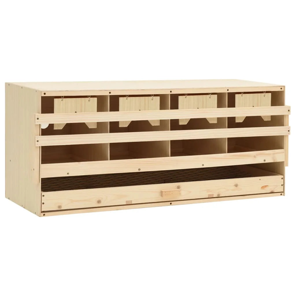 Chicken Laying Nest 4 Compartments Pine Wood Nesting Box