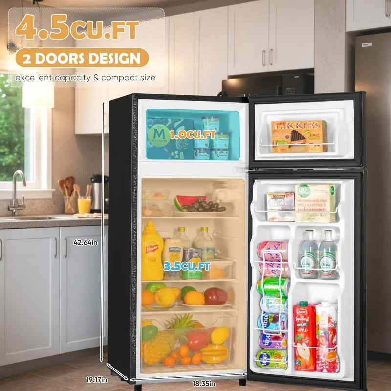 4.5 Cu Ft Mini Fridge with Separate Freezer