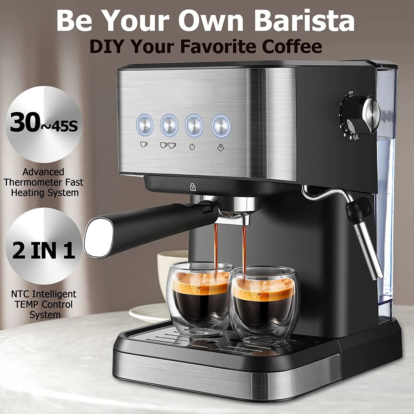 Italian Semi-automatic Coffee Machine