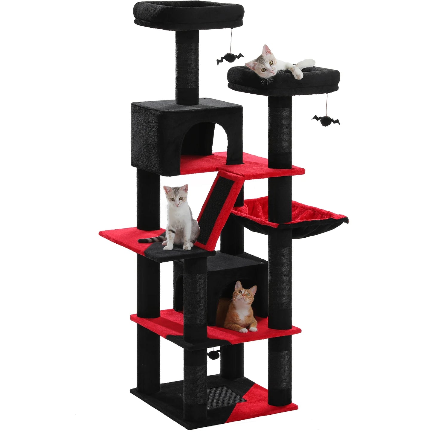Large Tree Tower for Indoor Cats Multi-Level Plush
