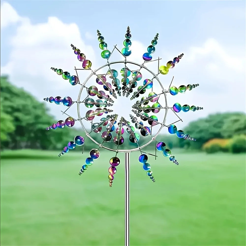 Magical 3D Metal Outdoor Windmill Spinners