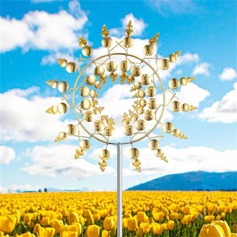 Magical 3D Metal Outdoor Windmill Spinners
