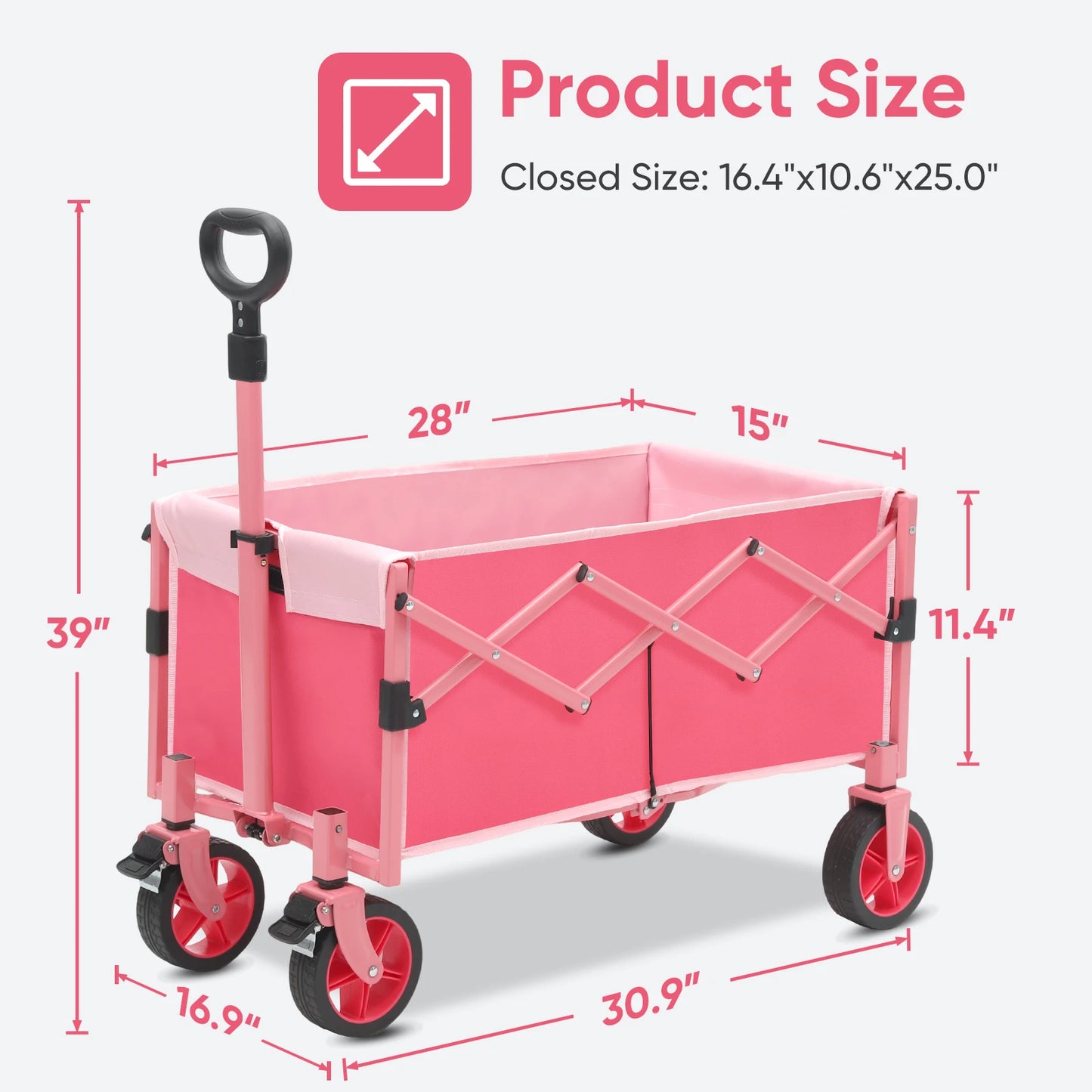 330LBS Collapsible Beach Wagon