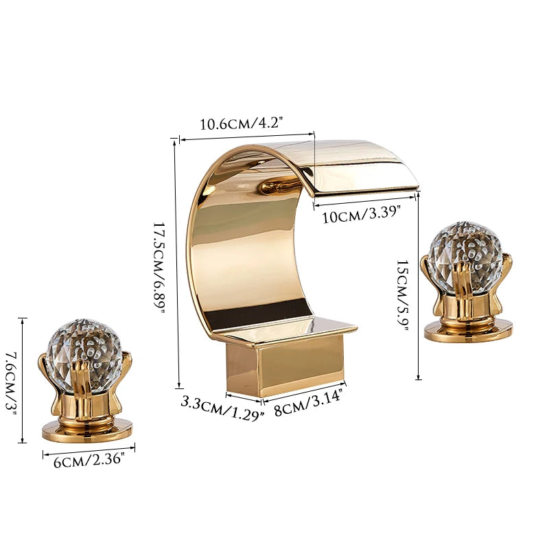 Wanmivezlo Waterfall Bathroom Basin Faucet