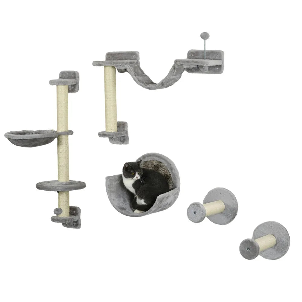 Guangdong Cat Wall Shelves Kit With Hammock Perches Ladder