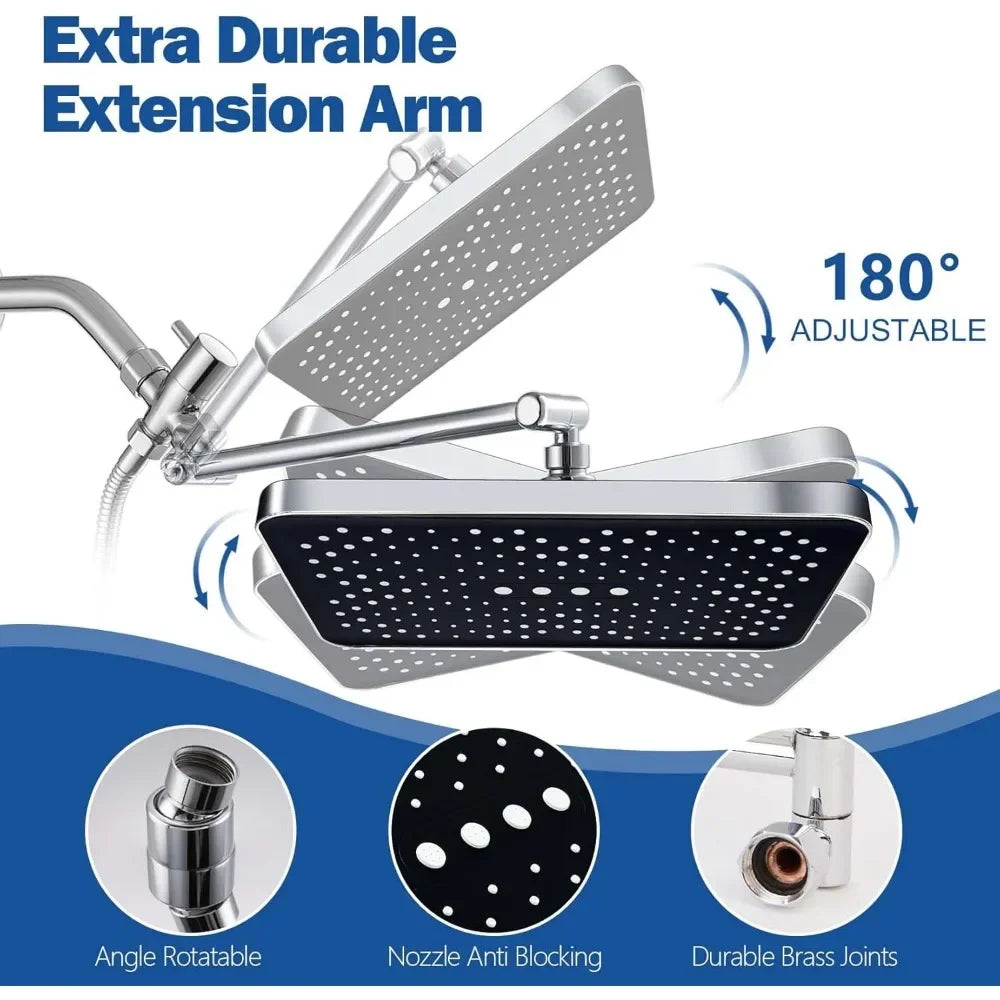 14”Rain Shower Head with Handheld Spray Combo