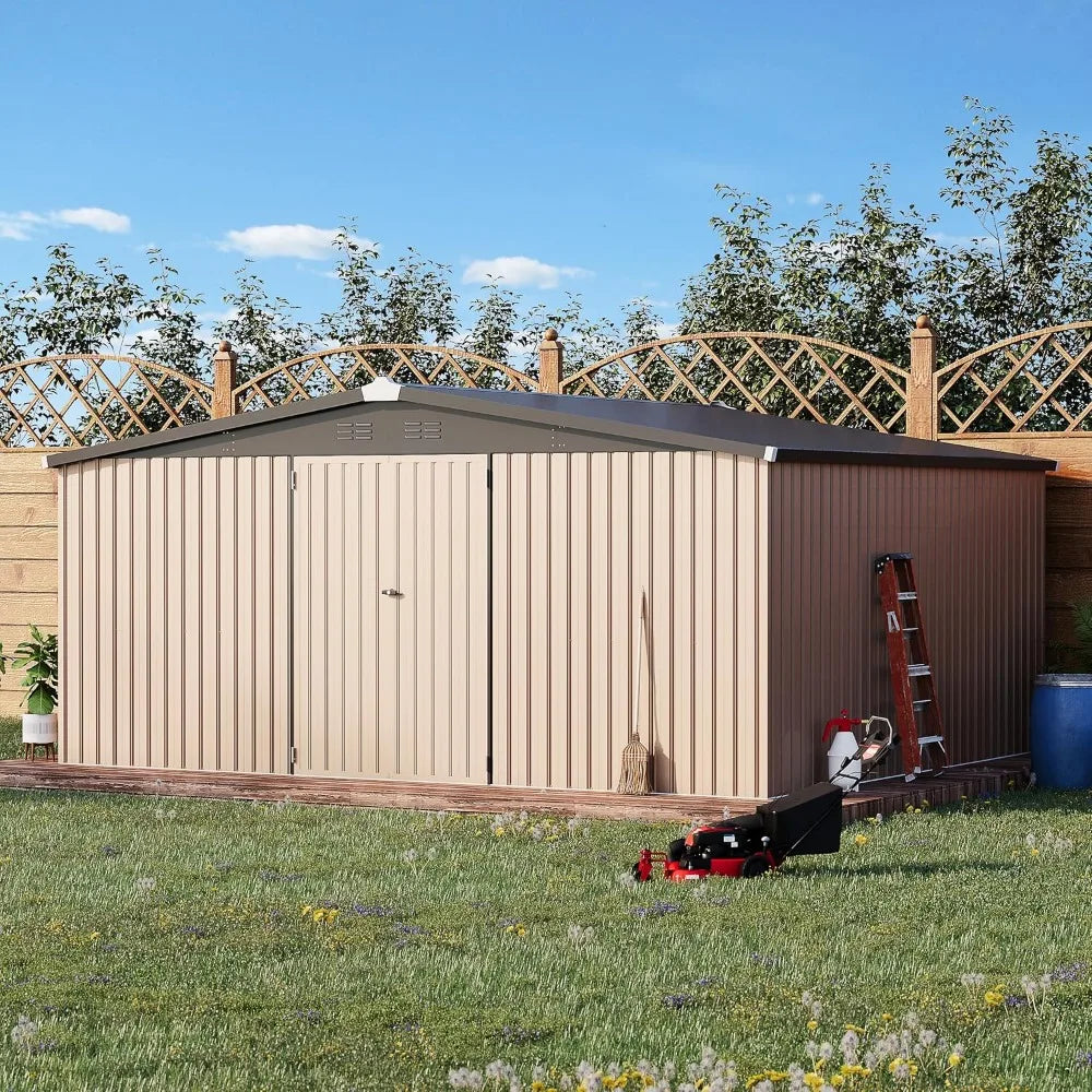 10' x 12' Sheds Outdoor Storage Sheds Large Metal Garden Shed