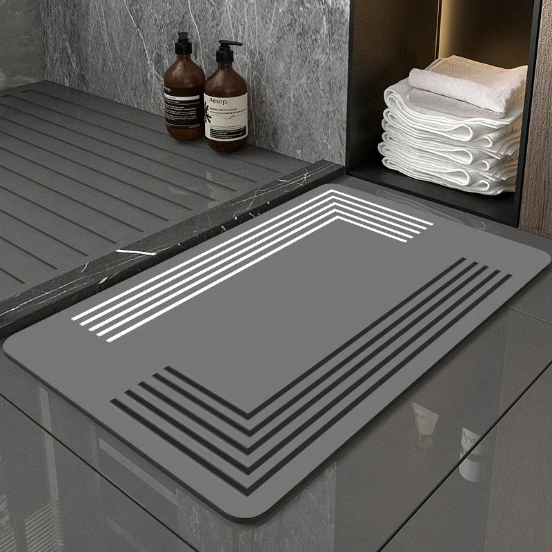 Diatomite Nonslip Bathroom Floor Mats Absorbent