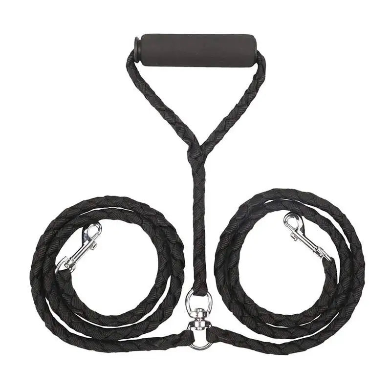 1.4m Pet Double Leash 2 Way Couplers Dog Leash