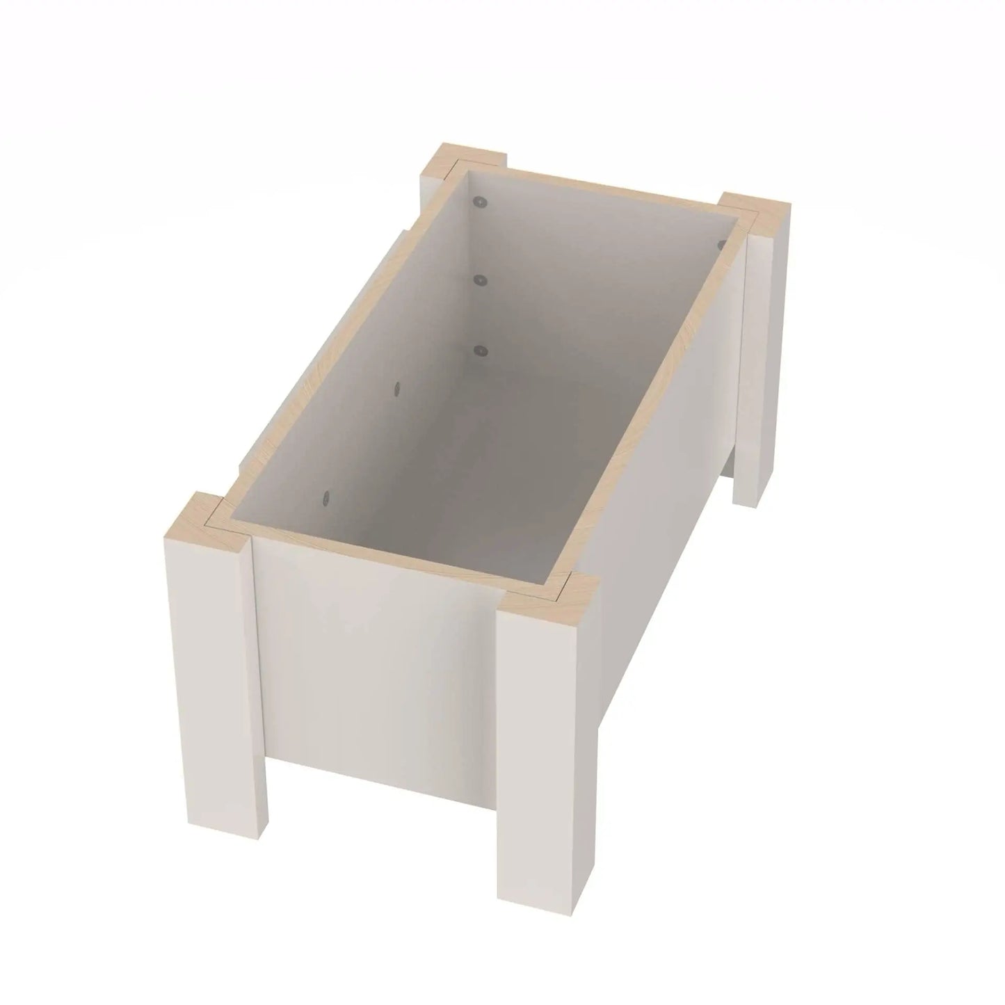 Raised Dog Bowl Stand with Internal Storage