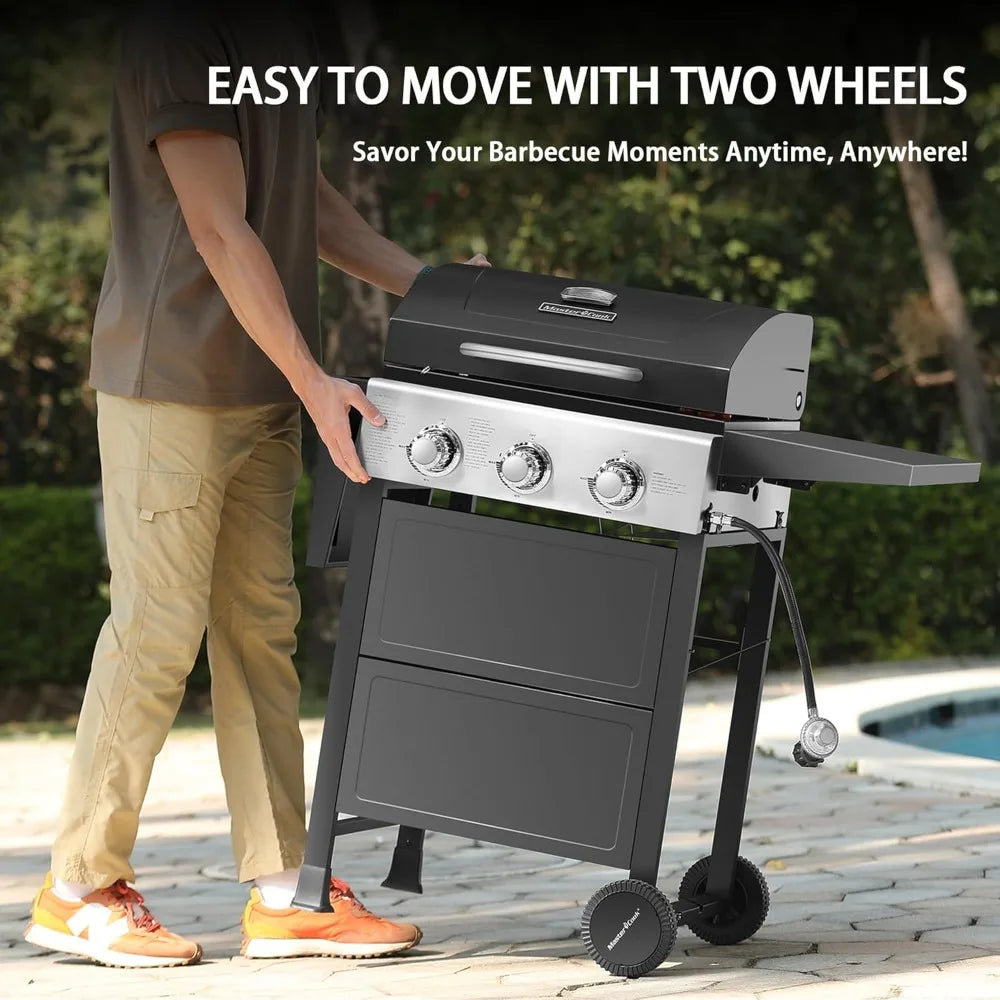 3 Burner BBQ Propane Gas Grill