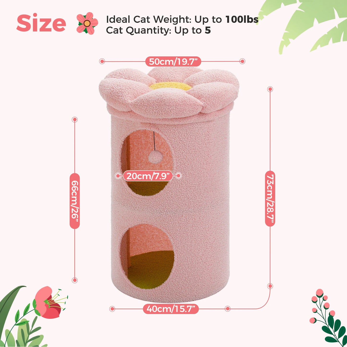 PAWZ Road Indoor Cat House With Removable Flower Bed