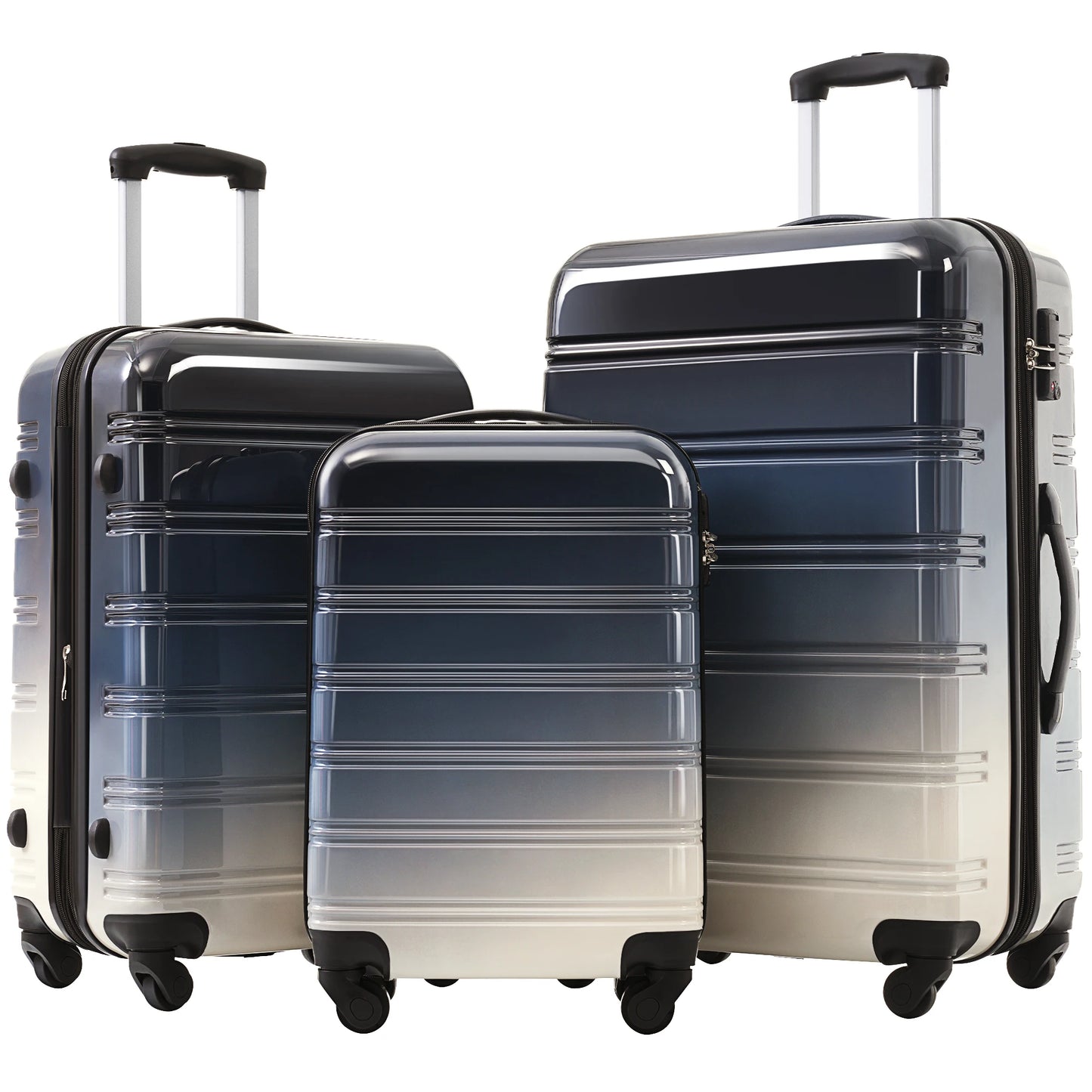 Hardshell Luggage Set, Gradient Color, Expandable