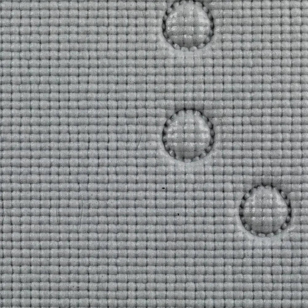 Anti-Slip Shower Mat with Suction Cups 16"x32" White Cushioned