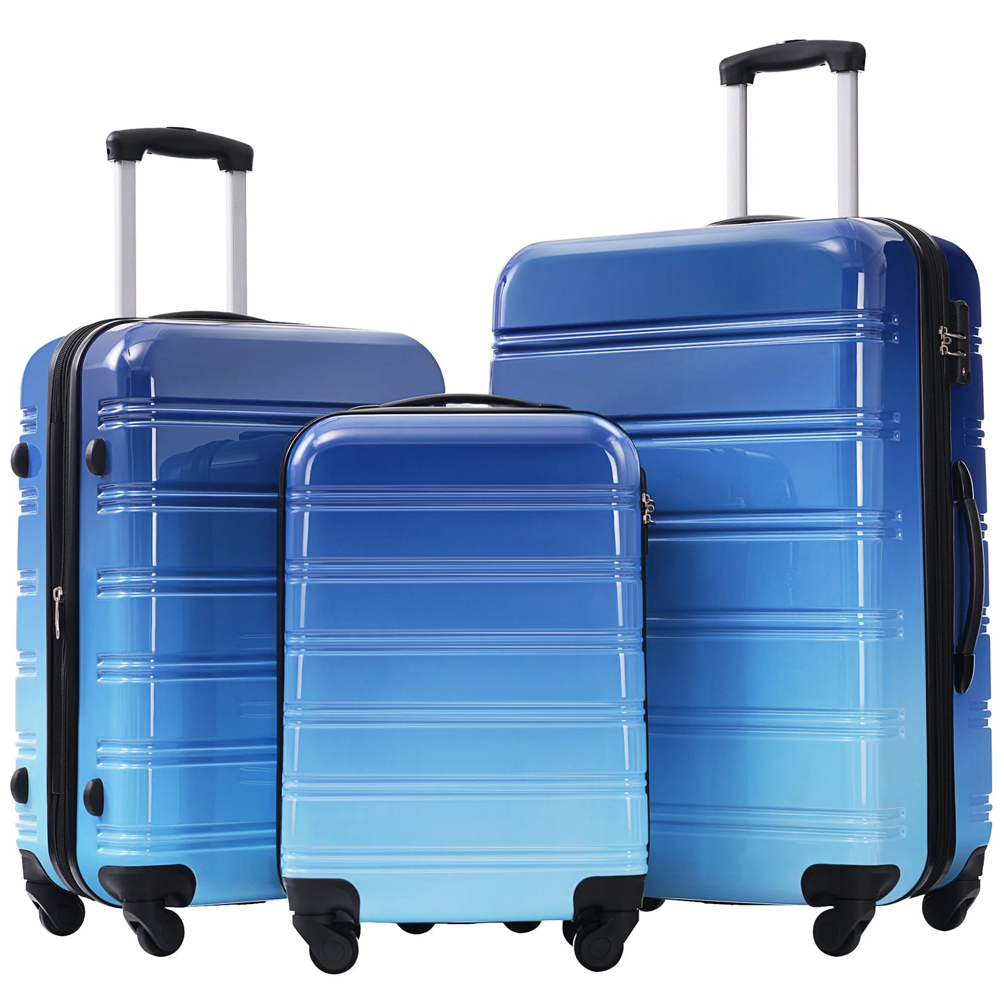 Hardshell Luggage Set, Gradient Color, Expandable