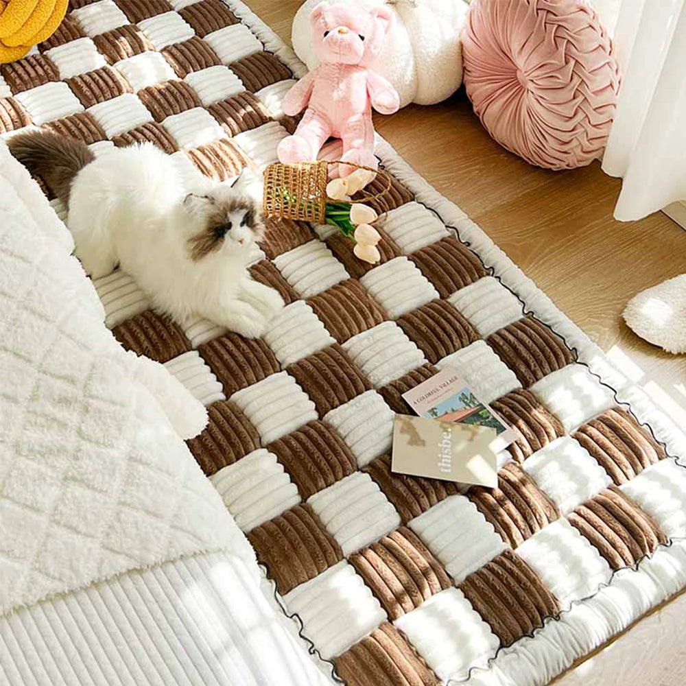 Pet Bed/Mat Warm Scratchable Blanket Anti-slip Washable