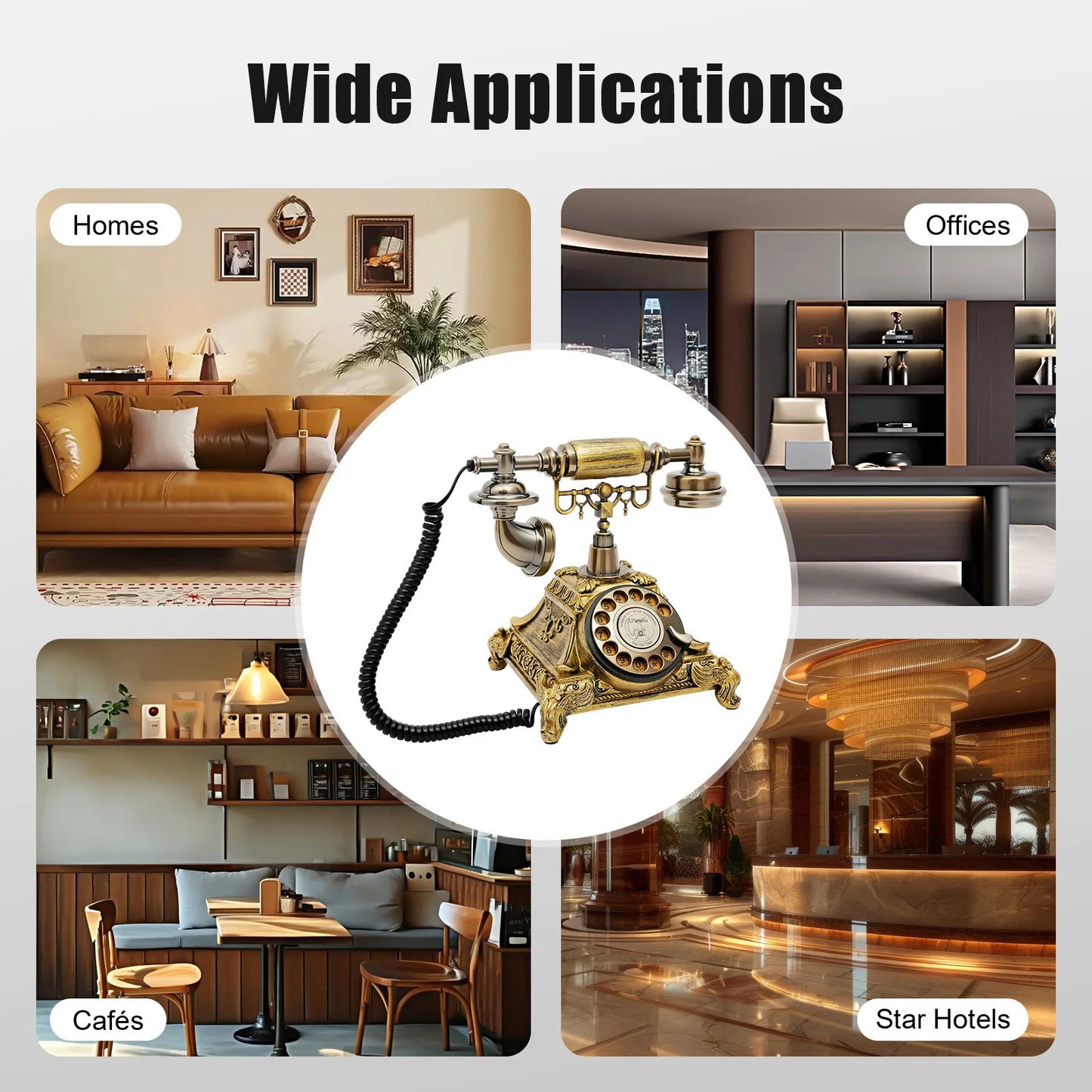 Vintage Antique Old Fashioned Rotary Dial Phone