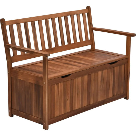41 Gallon Storage Bench, Wooden Deck Box