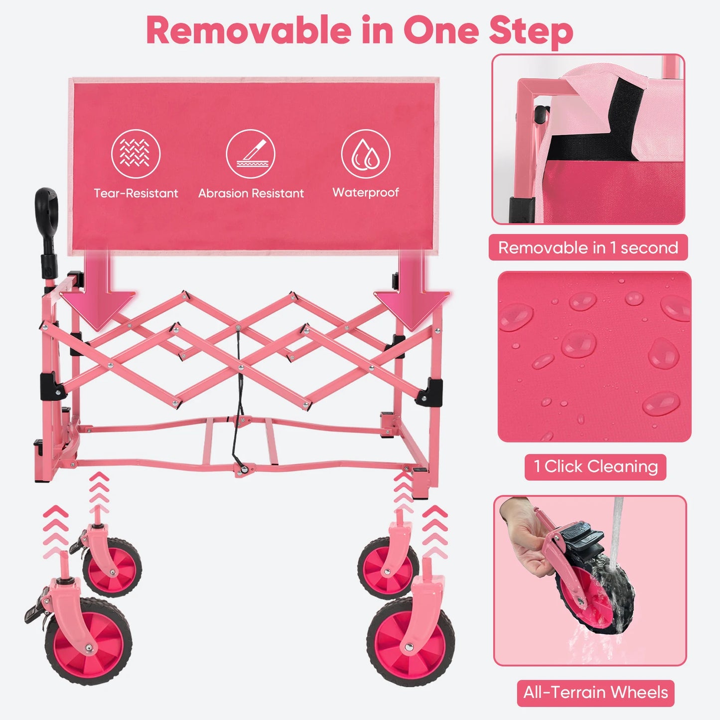 330LBS Collapsible Beach Wagon