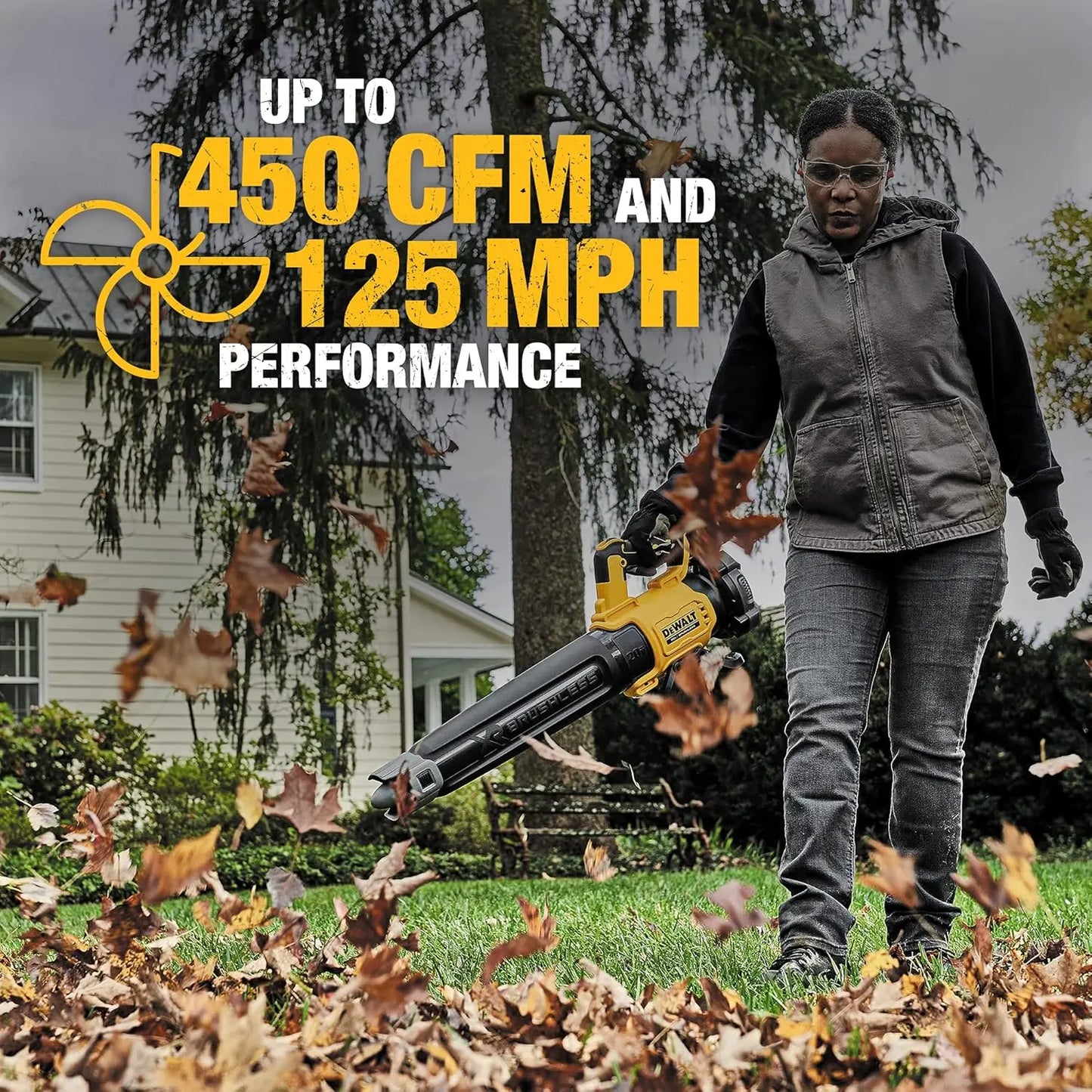 DEWALT 20V MAX* XR Leaf Blower, 125-MPH, 450-CFM (DCBL722P1)