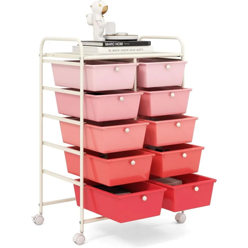 15-Drawer Rolling Storage Organizer Cart