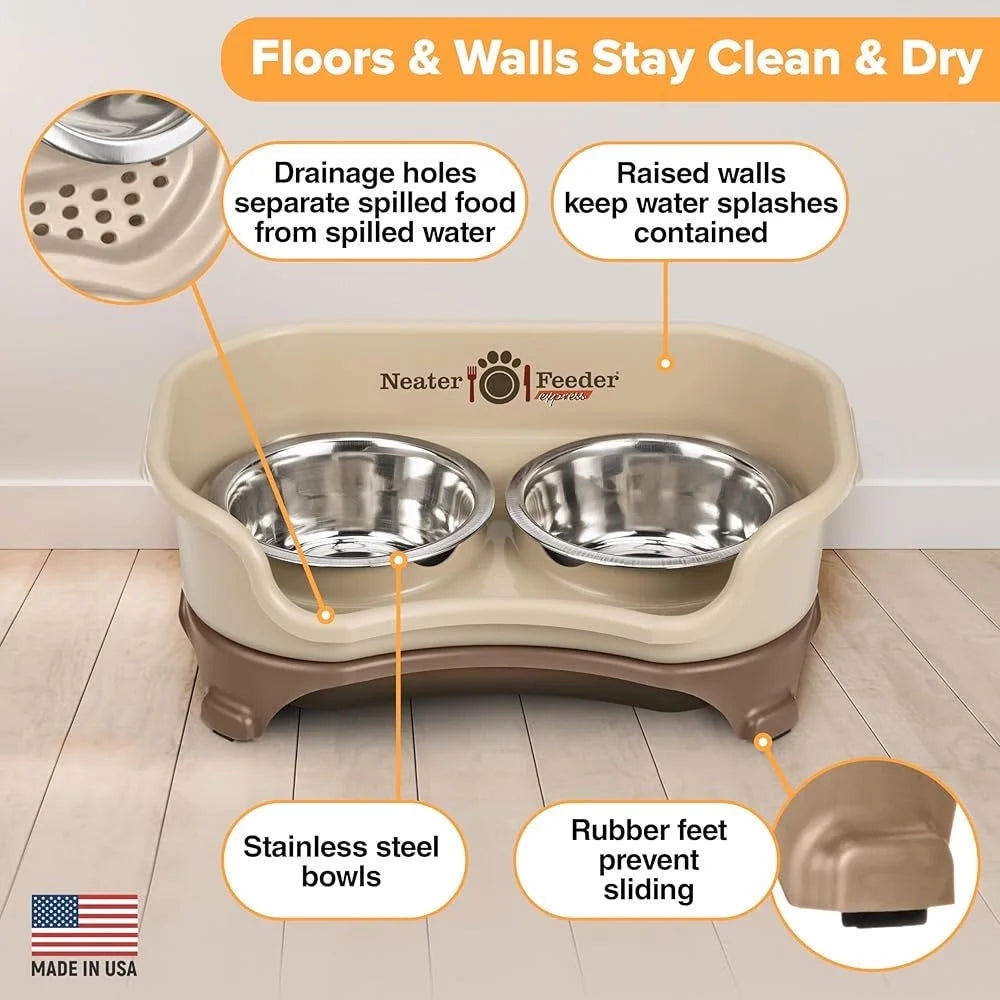 Mess-Proof Elevated Dog Bowls For Small Breeds