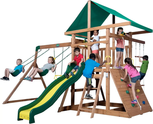 Discovery Mount McKinley All Cedar Wood Swing Set