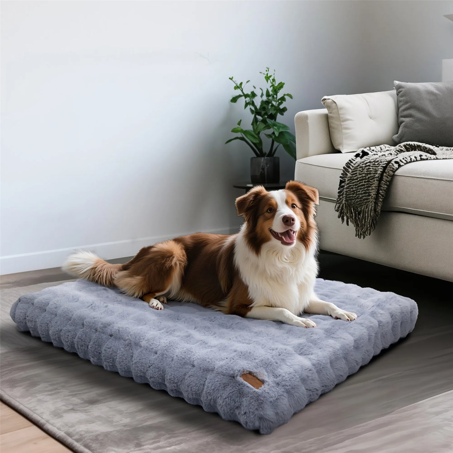 Fluffy Dog Crate Bed Even For Extra Large Dogs