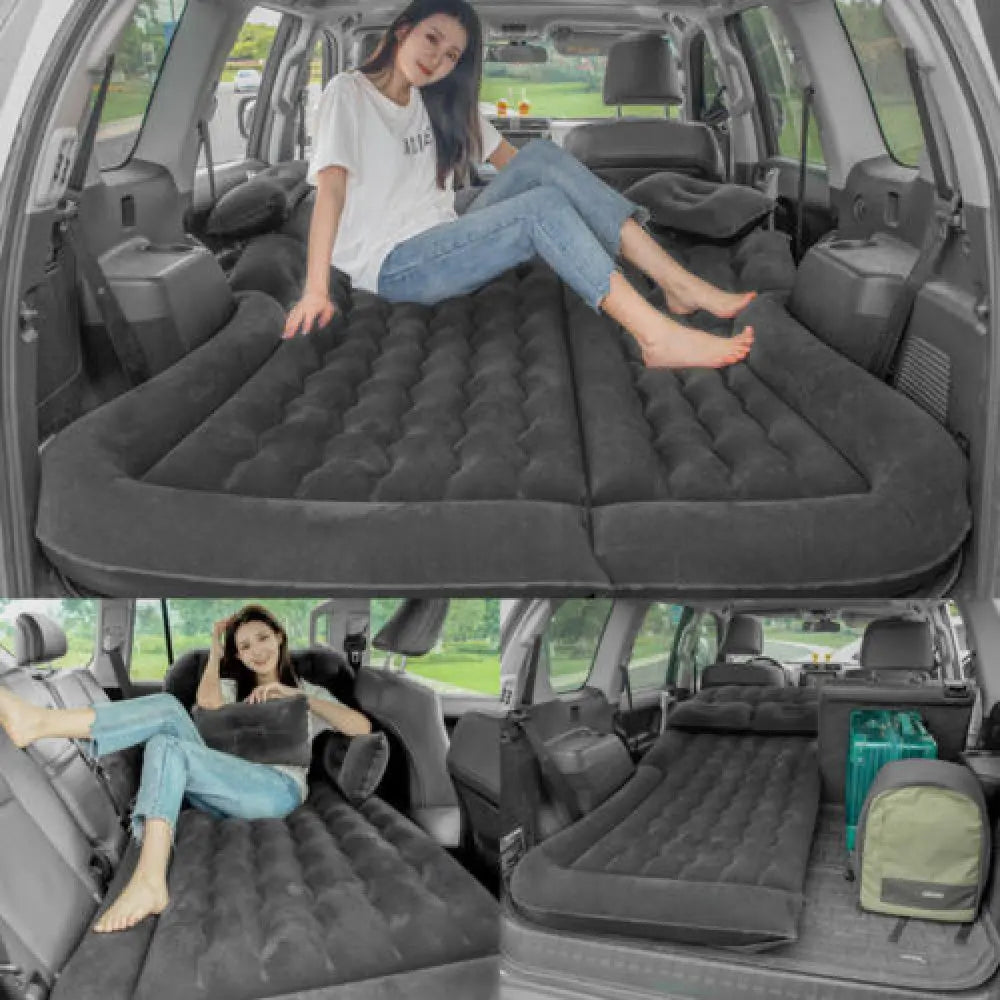 Inflatable Car Air Mattress Fir Camping Bed Cushion with Air Pump