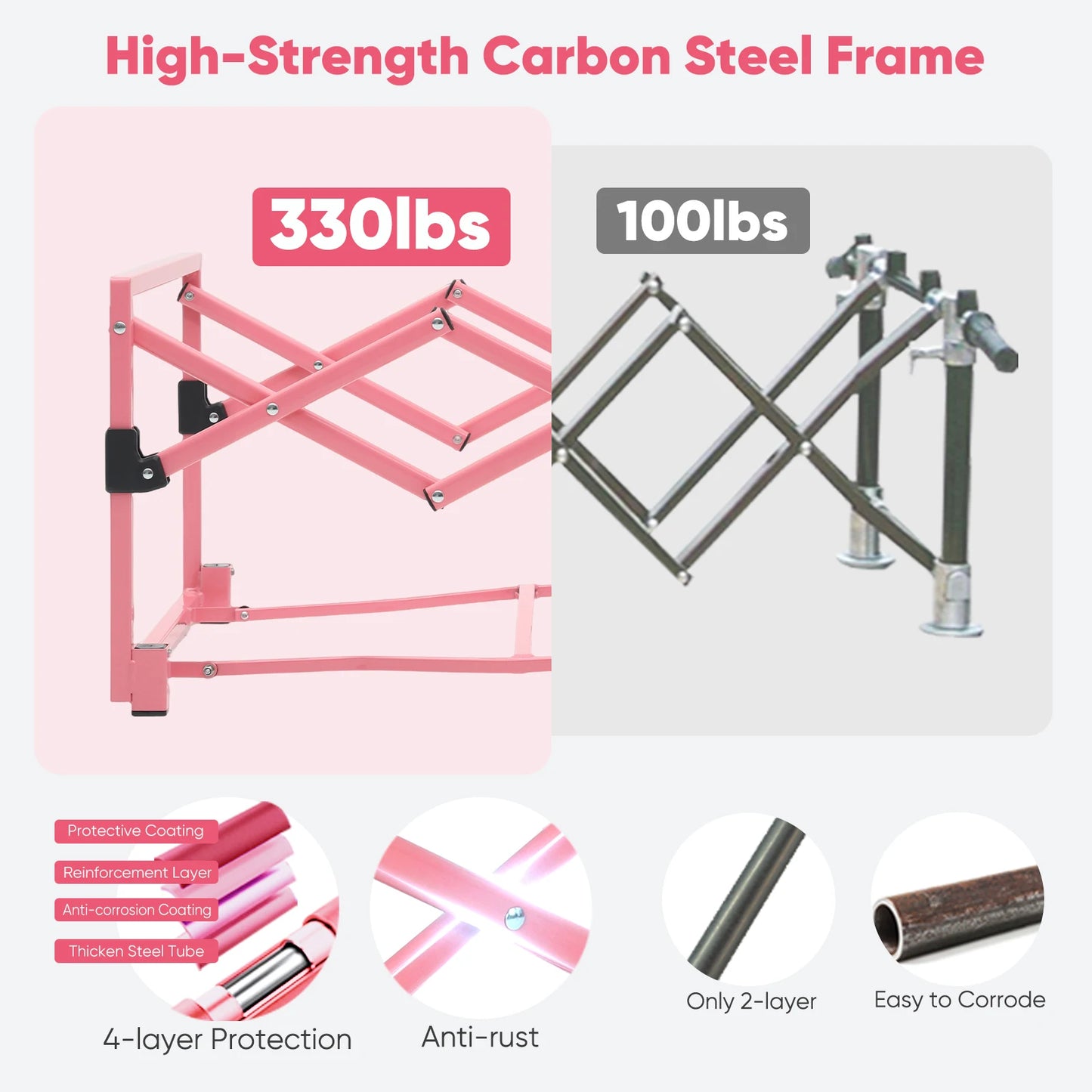 330LBS Collapsible Beach Wagon