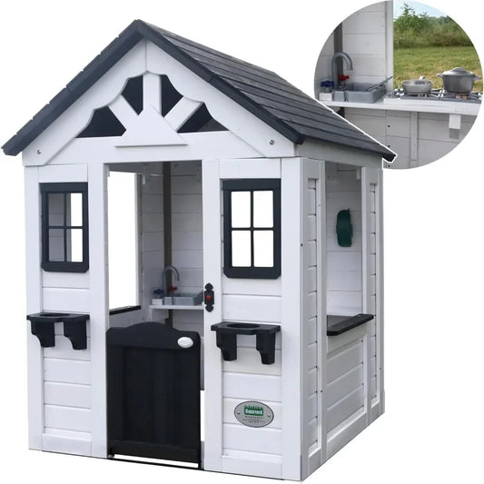 Playhouse, Backyard Discovery Sweetwater All Cedar White or Grey