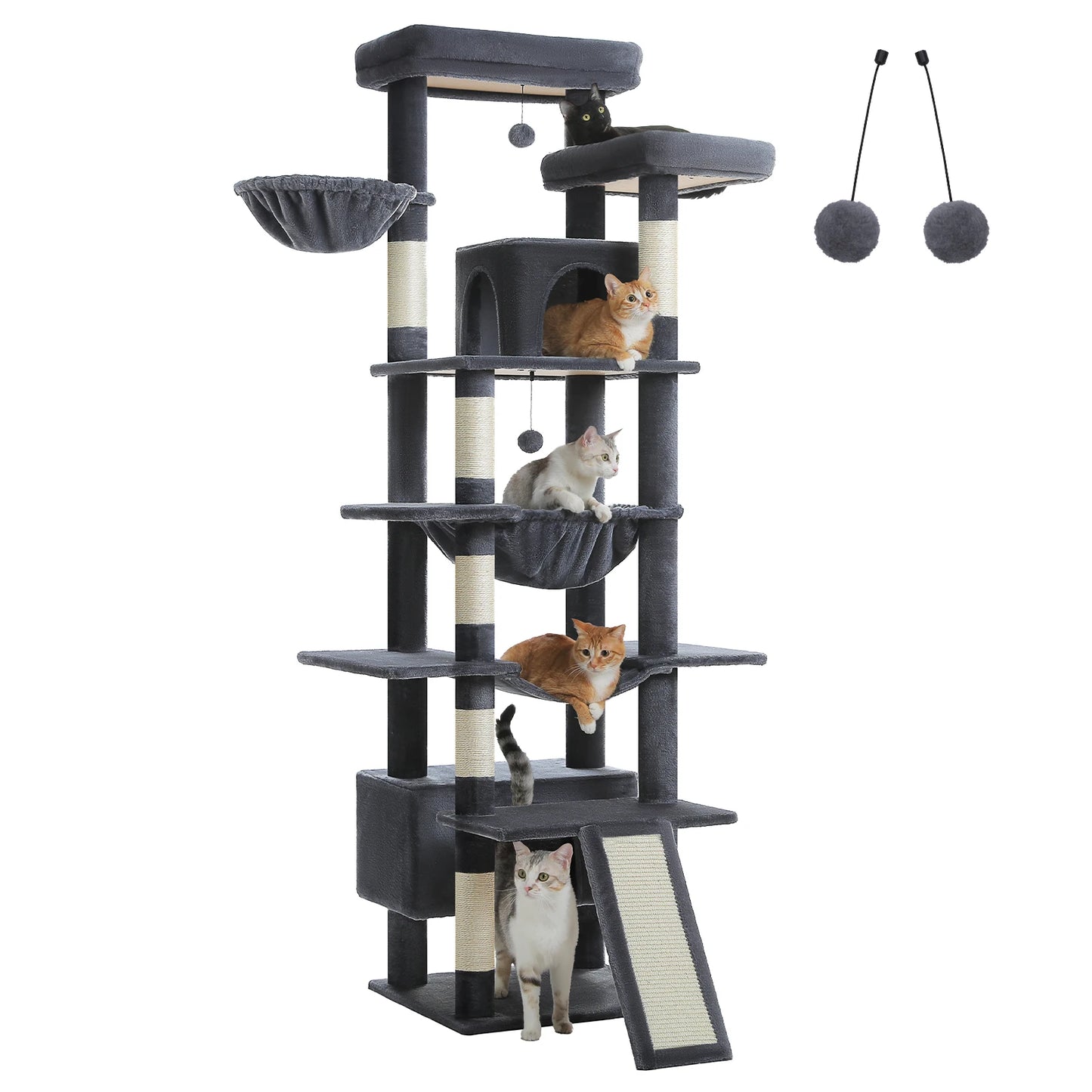 PAWZ Road Multi Level Cat Tree Tower With Scratching Posts