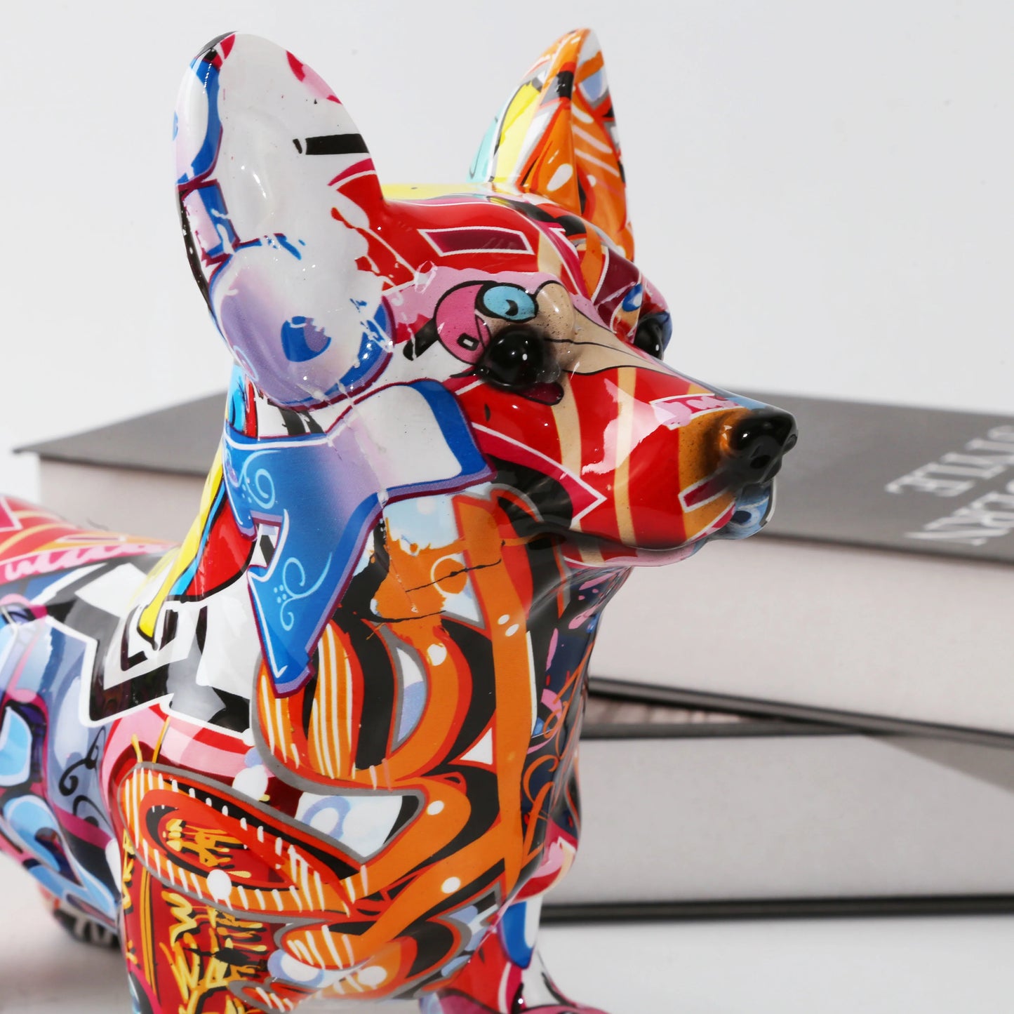 Nordic  Art Graffiti Corgi Dog