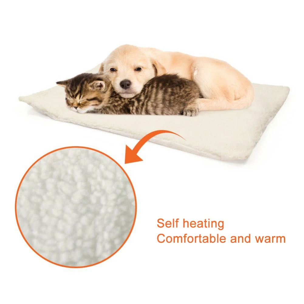 Dog Mat Pad Self-Heating Rug Thermal Washable Mat Bed