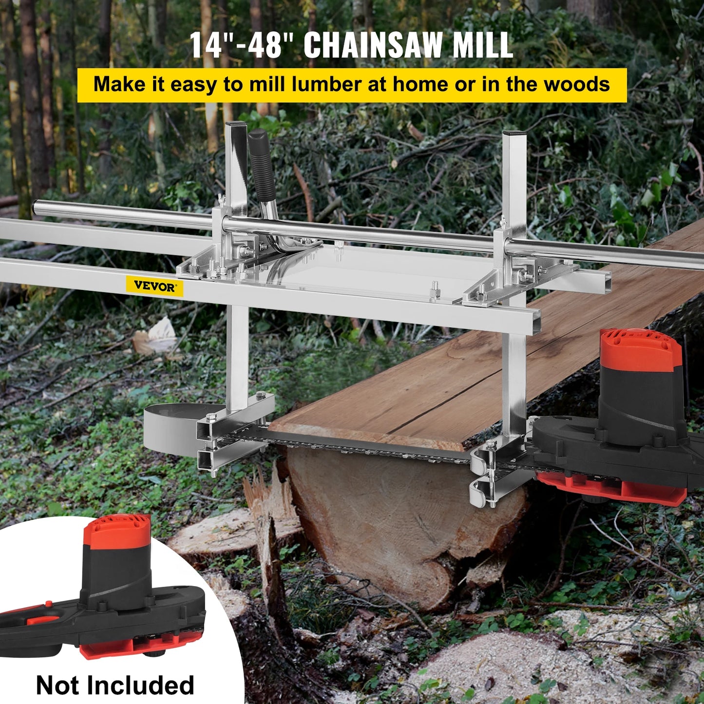 Chainsaw Mill Planking Milling 36 48 Inch Guide Bar