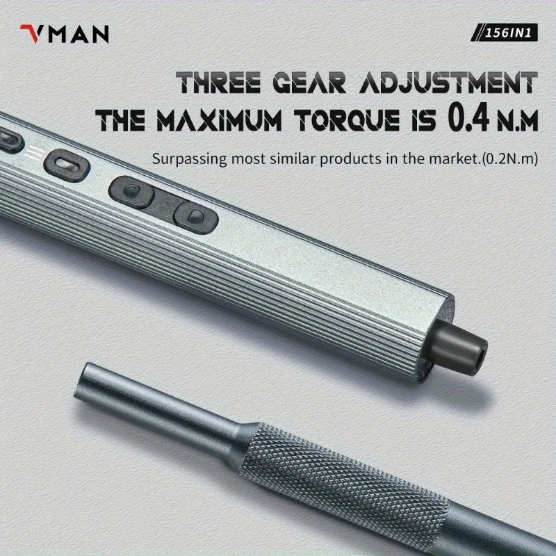 VMAN 156in1 Mini Electric Screwdriver Set