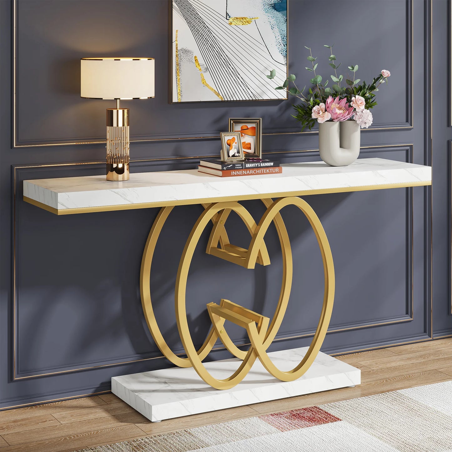 Tribesigns 55 Inch Console Table for Hallway